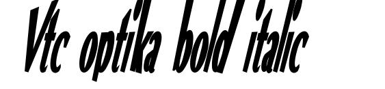 Vtc optika bold italic Font, PC Fonts