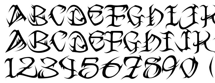 Vtc Tattoo Fonts Script Alphabet