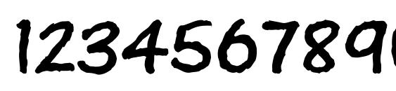 Vtcsundaykomixkrumpled Font, Number Fonts