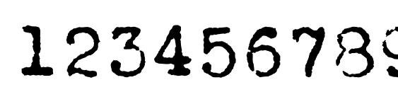 Vtportableremington Font, Number Fonts