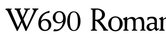 W690 Roman Regular font, free W690 Roman Regular font, preview W690 Roman Regular font
