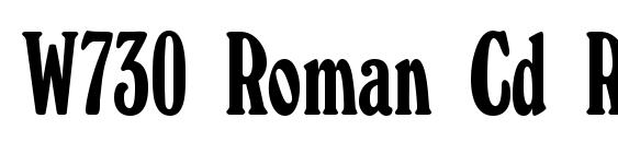 W730 Roman Cd Regular font, free W730 Roman Cd Regular font, preview W730 Roman Cd Regular font