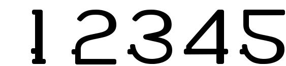 WABECO Bold Font, Number Fonts