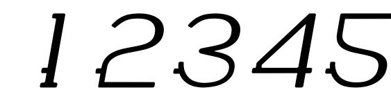 WABECO Italic Font, Number Fonts