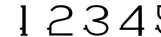 WABECO Regular Font, Number Fonts