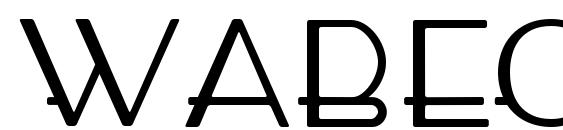 WABECO Regular Font