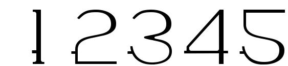 WABECO Thin Font, Number Fonts