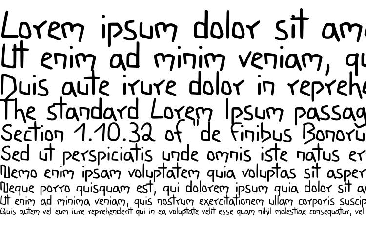 specimens Wacky font, sample Wacky font, an example of writing Wacky font, review Wacky font, preview Wacky font, Wacky font