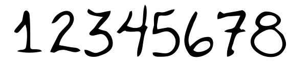 Waddle Regular Font, Number Fonts