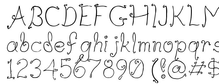 глифы шрифта Waifthin, символы шрифта Waifthin, символьная карта шрифта Waifthin, предварительный просмотр шрифта Waifthin, алфавит шрифта Waifthin, шрифт Waifthin