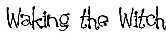 Waking the Witch font, free Waking the Witch font, preview Waking the Witch font