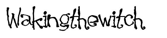 шрифт Wakingthewitch, бесплатный шрифт Wakingthewitch, предварительный просмотр шрифта Wakingthewitch