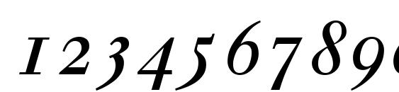 Walbaum Italic Oldstyle Figures Font, Number Fonts