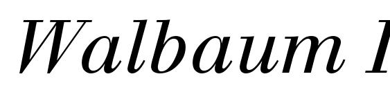 Walbaum Italic Oldstyle Figures Font