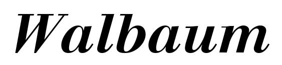 Walbaum LT Bold Italic Font