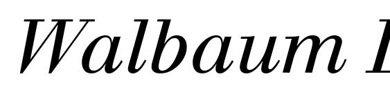 Walbaum LT Italic Font