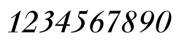 Walbaum Original Italic Font, Number Fonts