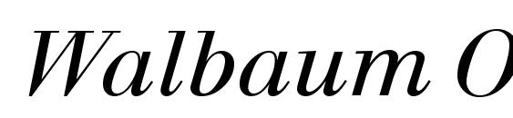 Walbaum Original Italic Font