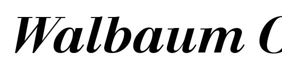 Walbaum Original Medium Italic Font