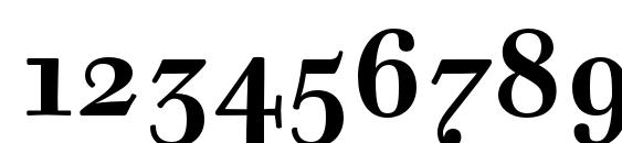 Walbaum Text Pro Bold Font, Number Fonts