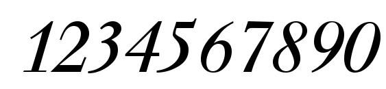 WalbaumDisplay Italic Font, Number Fonts