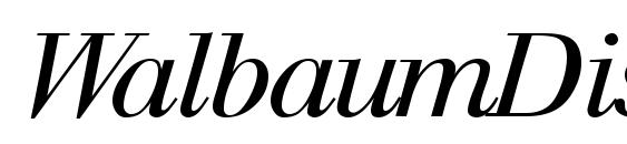 WalbaumDisplay Italic font, free WalbaumDisplay Italic font, preview WalbaumDisplay Italic font