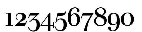 WalbaumDisplaySmc Regular Font, Number Fonts