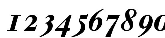 Walbaumosssk bold italic Font, Number Fonts
