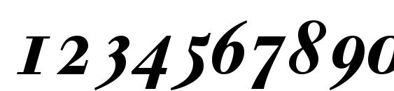 Walbaumosssk bolditalic Font, Number Fonts