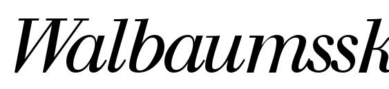 шрифт Walbaumssk italic, бесплатный шрифт Walbaumssk italic, предварительный просмотр шрифта Walbaumssk italic