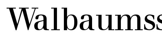 шрифт Walbaumssk, бесплатный шрифт Walbaumssk, предварительный просмотр шрифта Walbaumssk
