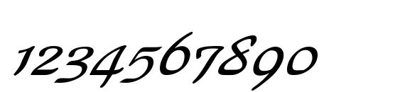 Waldorfscript bolditalic Font, Number Fonts