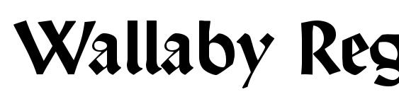 Wallaby Regular DB font, free Wallaby Regular DB font, preview Wallaby Regular DB font