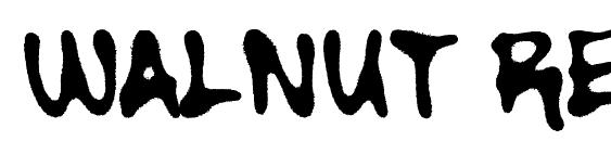 шрифт Walnut Regular, бесплатный шрифт Walnut Regular, предварительный просмотр шрифта Walnut Regular
