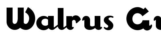 шрифт Walrus Gumbo NF, бесплатный шрифт Walrus Gumbo NF, предварительный просмотр шрифта Walrus Gumbo NF