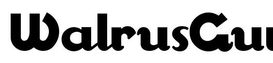 шрифт WalrusGumbo, бесплатный шрифт WalrusGumbo, предварительный просмотр шрифта WalrusGumbo