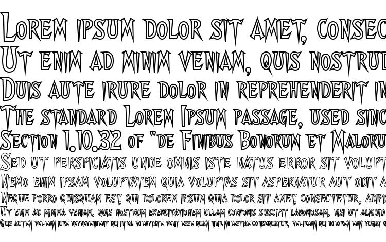 specimens Walshes Outline font, sample Walshes Outline font, an example of writing Walshes Outline font, review Walshes Outline font, preview Walshes Outline font, Walshes Outline font