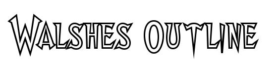 Walshes Outline Font