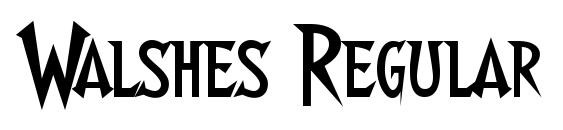 шрифт Walshes Regular, бесплатный шрифт Walshes Regular, предварительный просмотр шрифта Walshes Regular