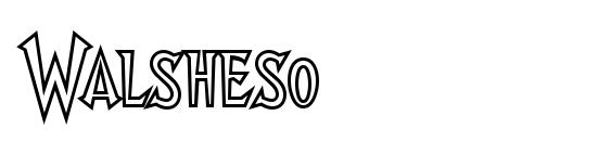 шрифт Walsheso, бесплатный шрифт Walsheso, предварительный просмотр шрифта Walsheso