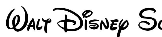 Шрифт Walt Disney Script v4.1