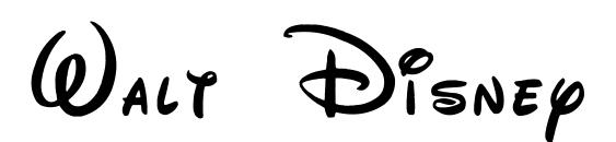 Walt Disney Script Font