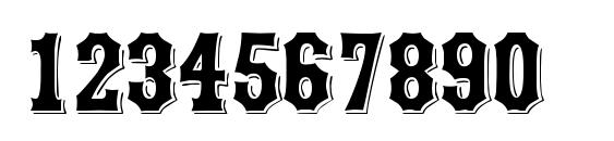 Waltham Regular DB Font, Number Fonts