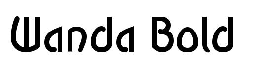 шрифт Wanda Bold, бесплатный шрифт Wanda Bold, предварительный просмотр шрифта Wanda Bold
