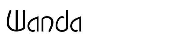 шрифт Wanda, бесплатный шрифт Wanda, предварительный просмотр шрифта Wanda