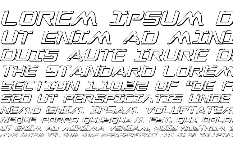 specimens War Eagle 3D Italic font, sample War Eagle 3D Italic font, an example of writing War Eagle 3D Italic font, review War Eagle 3D Italic font, preview War Eagle 3D Italic font, War Eagle 3D Italic font
