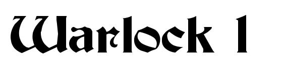 Warlock 1 font, free Warlock 1 font, preview Warlock 1 font