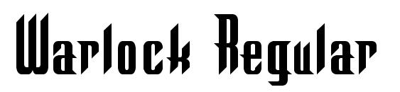 Warlock Regular font, free Warlock Regular font, preview Warlock Regular font