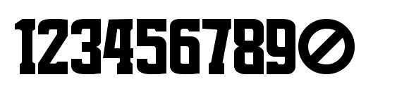Warmonger BB Font, Number Fonts