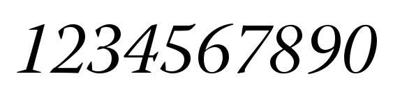 WarnockPro ItSubh Font, Number Fonts